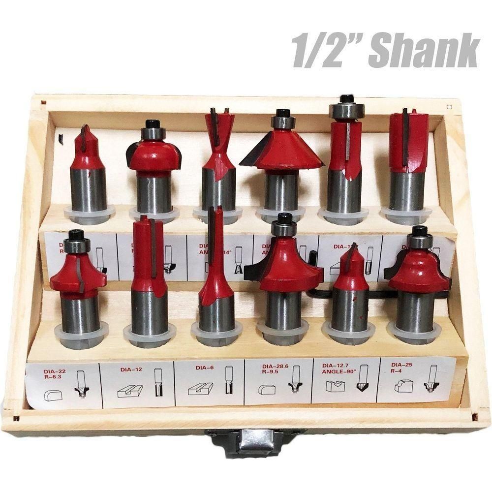 Mailtank SH-121 Router Bit Set (12pcs) - Goldpeak Tools PH Mailtank Mailtank SH-121 Router Bit Set (12pcs) - Goldpeak Tools PH Mailtank